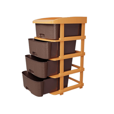 Brown Large 4 Layer Drawer