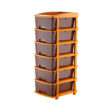 Brown Large 6 Layer Drawer